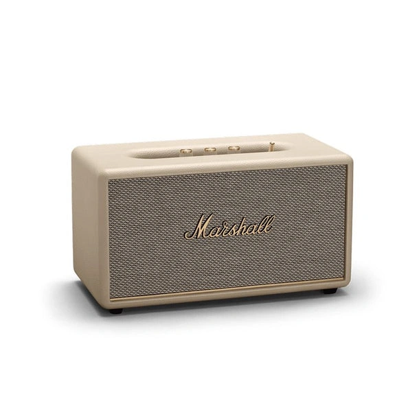 Cream variant of Stanmore III on wooden shelf