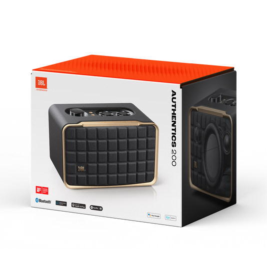 JBL Authentic 200 retro-style Bluetooth speaker front view