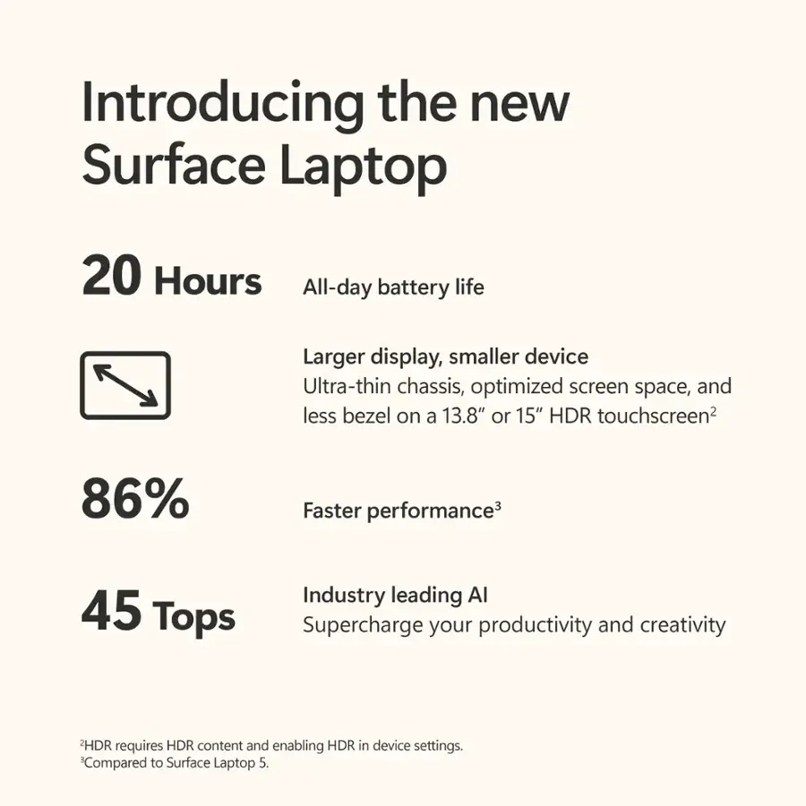 Microsoft Surface Laptop 7 16GB RAM 512GB SSD