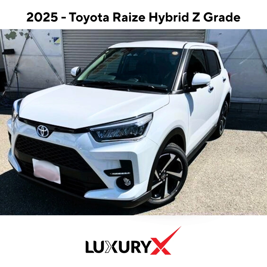 Toyota Raize Hybrid Z 2025 – 1200cc 2WD Full White | Brand New Car for Sale in Sri Lanka