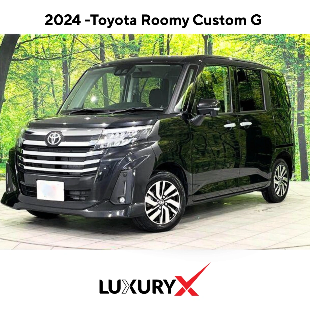Toyota Roomy Custom G 2024 4WD – Black | 5100km | Navigation & Power Doors Japan Model